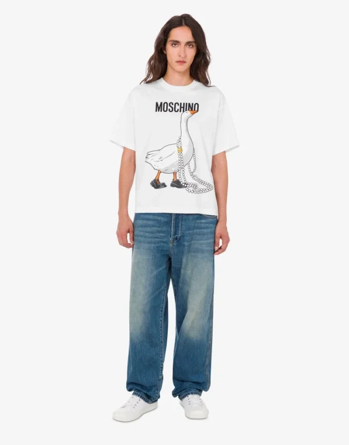T-shirt en jersey de coton biologique Goose T-shirt en jersey de coton biologique Goose