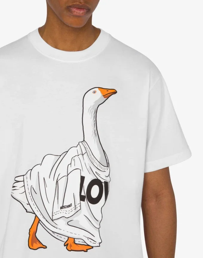 T-shirt en jersey de coton biologique Goose T-shirt en jersey de coton biologique Goose