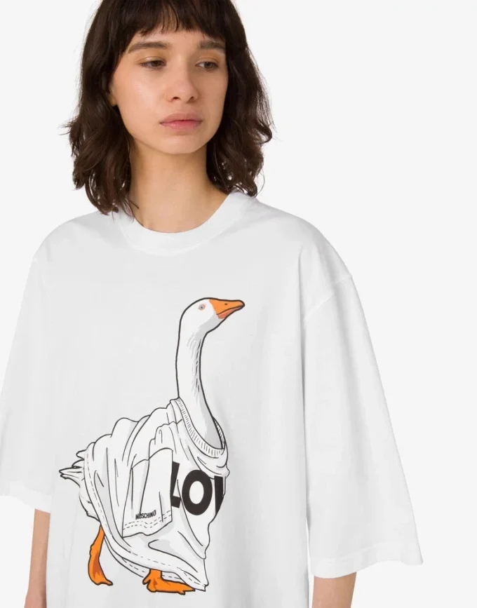 T-shirt en jersey de coton biologique Goose T-shirt en jersey de coton biologique Goose