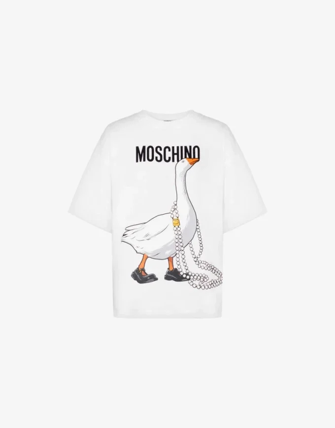 T-shirt en jersey de coton biologique Goose T-shirt en jersey de coton biologique Goose