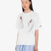 T-shirt en jersey de coton biologique imprimé T-shirt en jersey de coton biologique imprimé