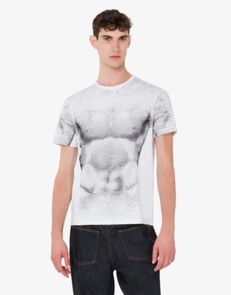 T-shirt en jersey de coton biologique imprimé