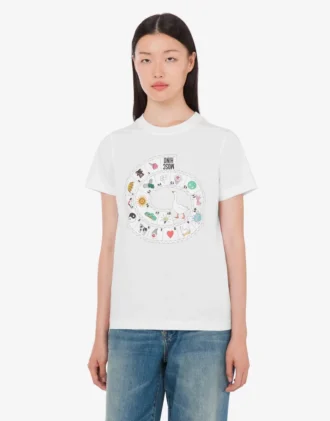 T-shirt en jersey de coton biologique imprimé