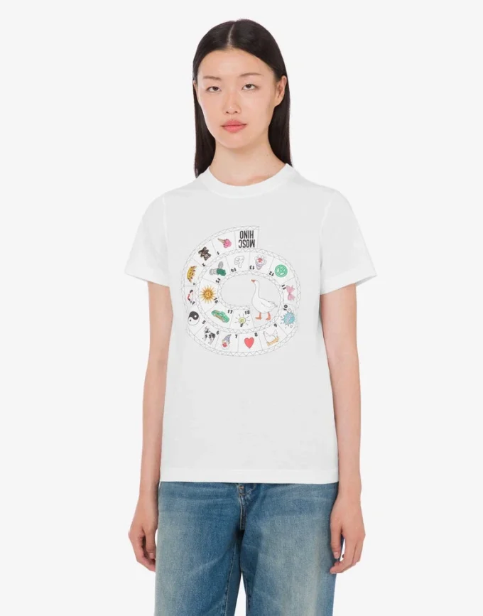 T-shirt en jersey de coton biologique imprimé