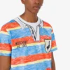 T-shirt en jersey de coton biologique imprimé T-shirt en jersey de coton biologique imprimé
