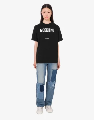 T-shirt en jersey de coton biologique imprimé