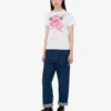 T-shirt en jersey de coton biologique imprimé