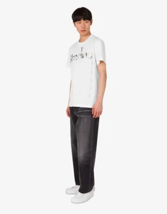 T-shirt en jersey de coton biologique imprimé T-shirt en jersey de coton biologique imprimé
