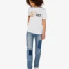 T-shirt en jersey de coton biologique imprimé T-shirt en jersey de coton biologique imprimé