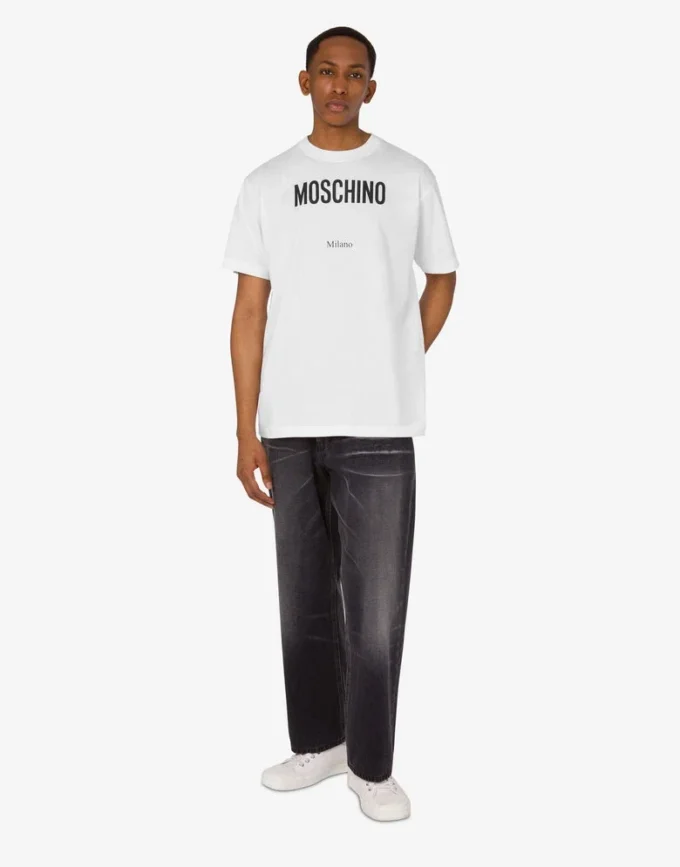 T-shirt en jersey de coton biologique imprimé