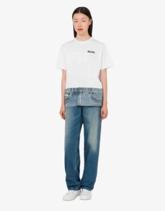 T-shirt en jersey de coton biologique imprimé T-shirt en jersey de coton biologique imprimé
