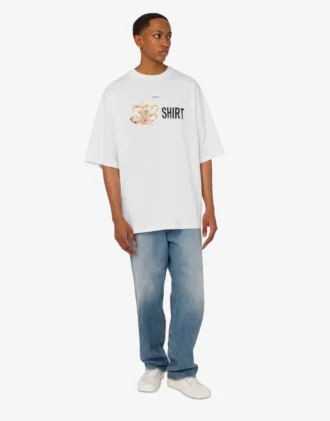 T-shirt en jersey de coton biologique imprimé T-shirt en jersey de coton biologique imprimé