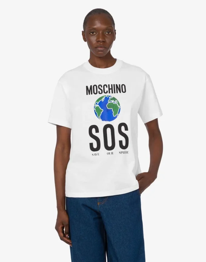 T-shirt en jersey de coton biologique imprimé