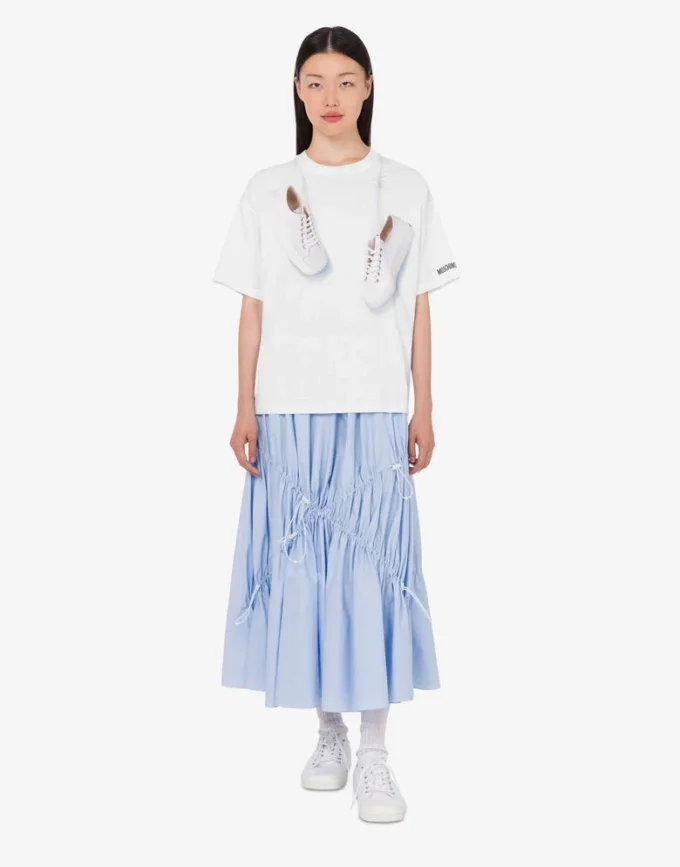 T-shirt en jersey de coton biologique imprimé T-shirt en jersey de coton biologique imprimé