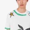 T-shirt en jersey de coton biologique imprimé