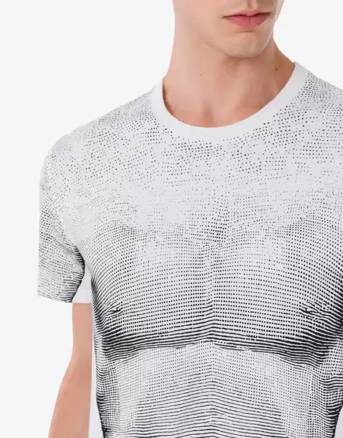 T-shirt en jersey de coton biologique imprimé T-shirt en jersey de coton biologique imprimé