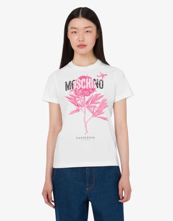 T-shirt en jersey de coton biologique imprimé