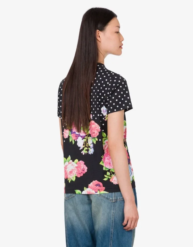 T-shirt en jersey de coton biologique imprimé T-shirt en jersey de coton biologique imprimé