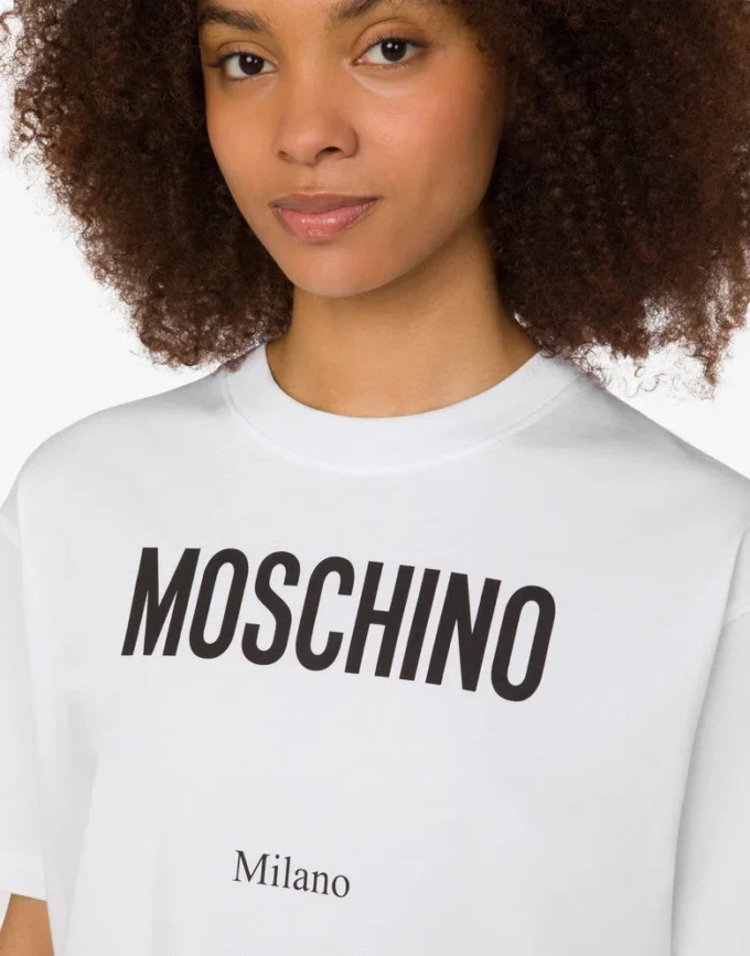 T-shirt en jersey de coton biologique imprimé T-shirt en jersey de coton biologique imprimé
