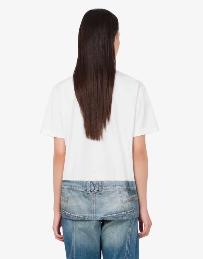 T-shirt en jersey de coton biologique imprimé T-shirt en jersey de coton biologique imprimé