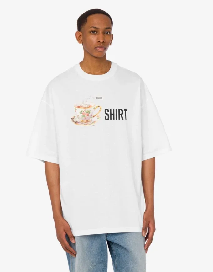 T-shirt en jersey de coton biologique imprimé T-shirt en jersey de coton biologique imprimé