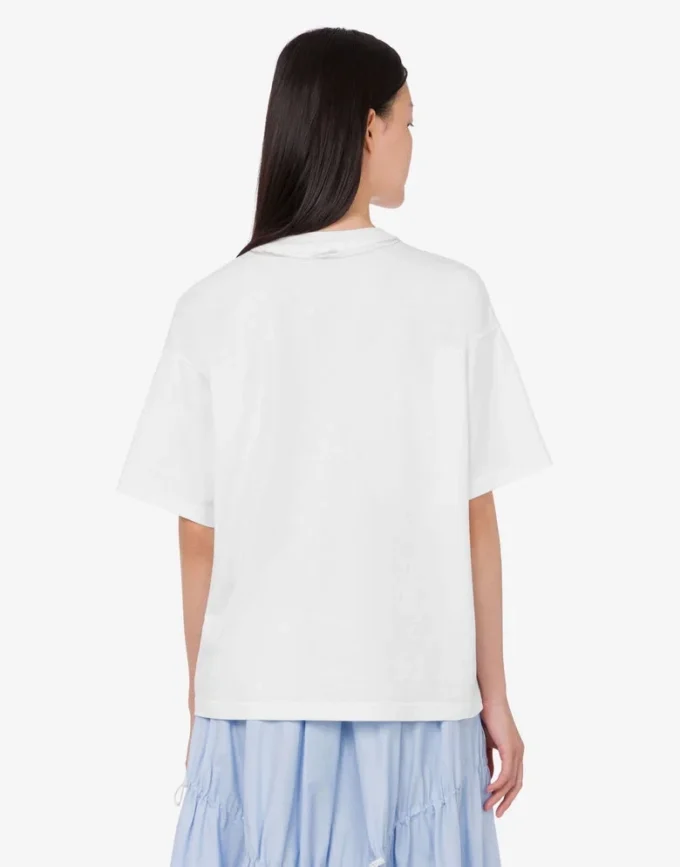 T-shirt en jersey de coton biologique imprimé T-shirt en jersey de coton biologique imprimé
