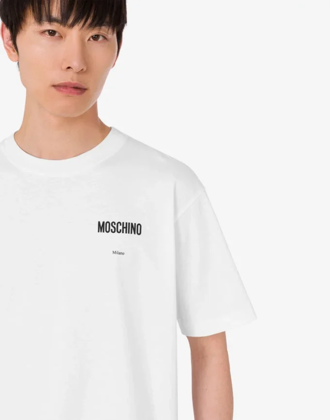 T-shirt en jersey de coton biologique imprimé T-shirt en jersey de coton biologique imprimé