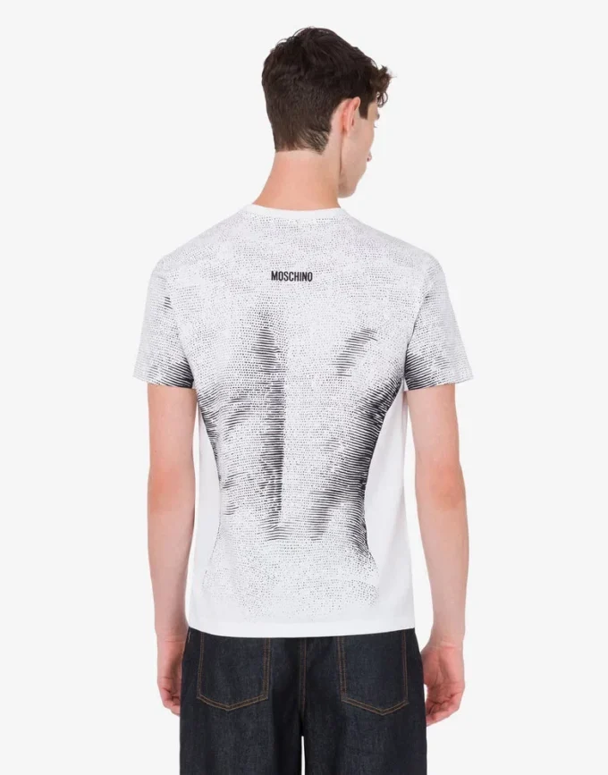 T-shirt en jersey de coton biologique imprimé T-shirt en jersey de coton biologique imprimé