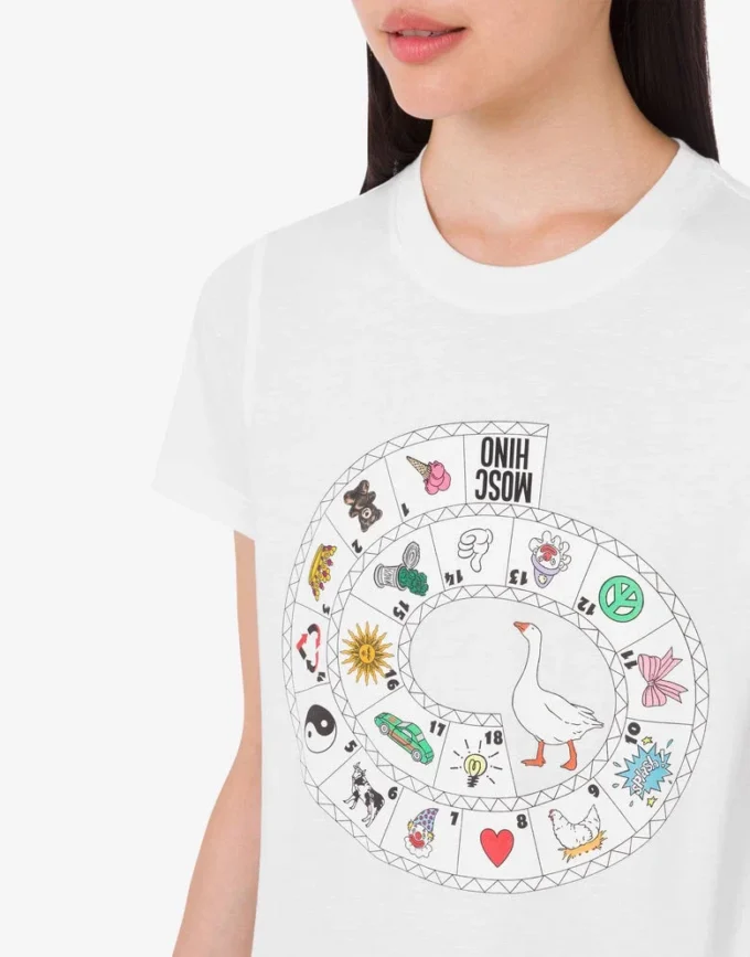 T-shirt en jersey de coton biologique imprimé