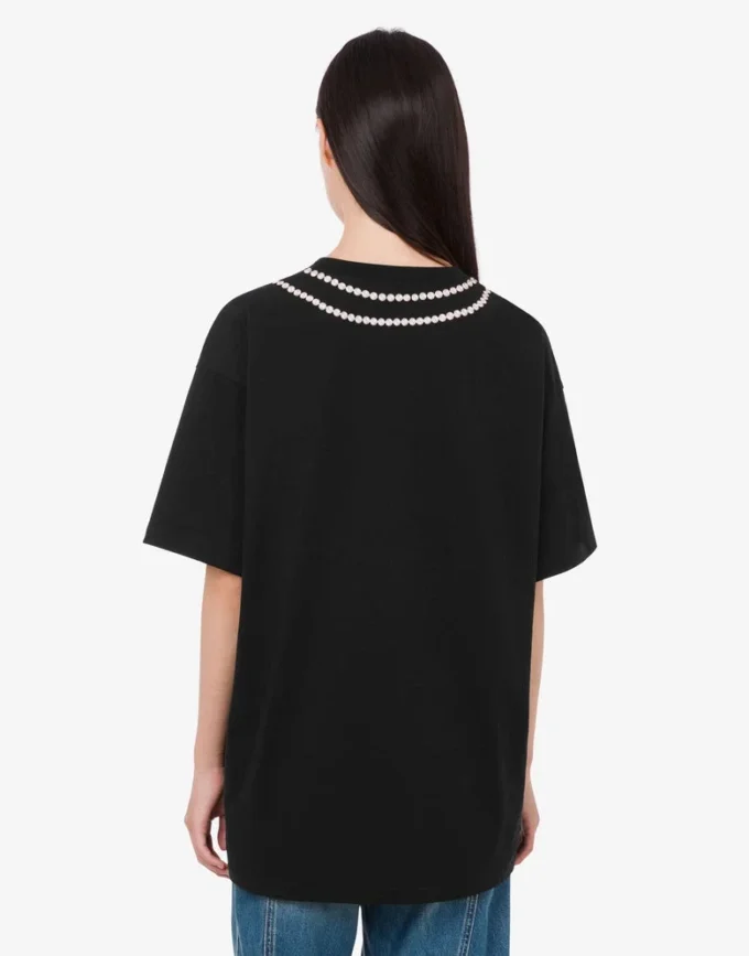 T-shirt en jersey de coton biologique imprimé T-shirt en jersey de coton biologique imprimé