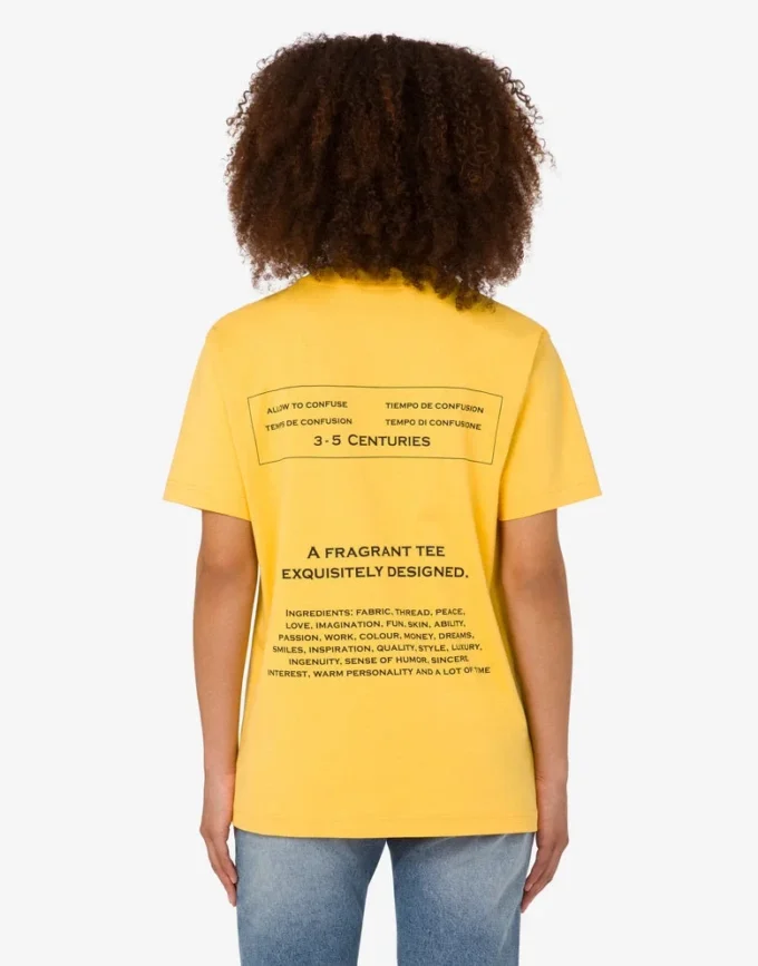 T-shirt en jersey de coton biologique imprimé T-shirt en jersey de coton biologique imprimé