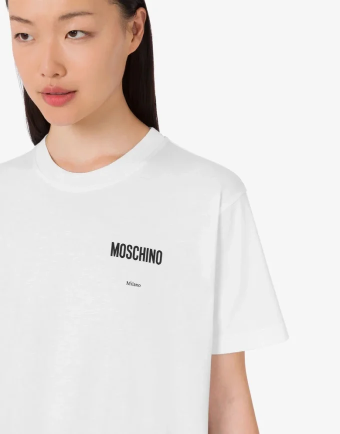 T-shirt en jersey de coton biologique imprimé T-shirt en jersey de coton biologique imprimé