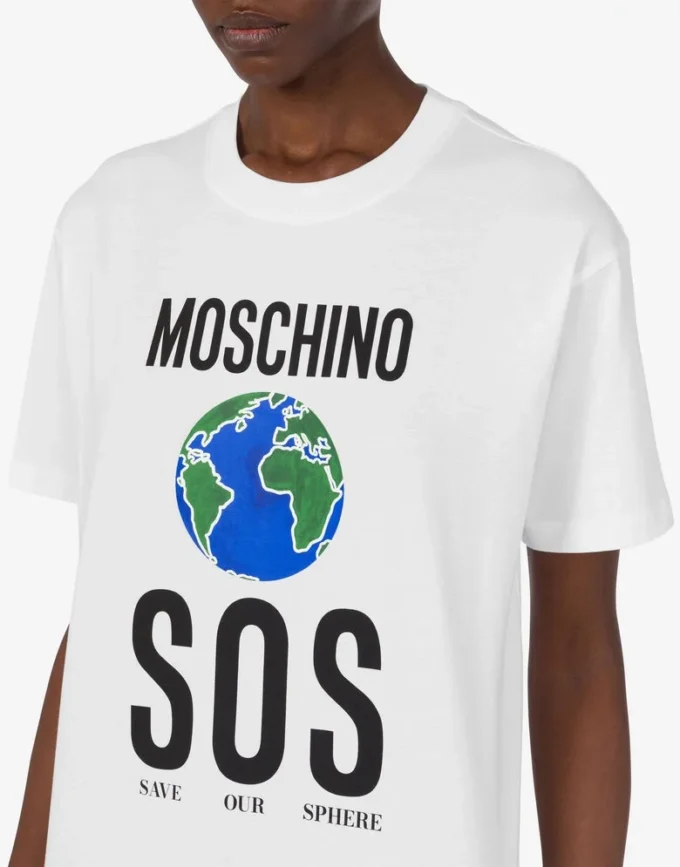T-shirt en jersey de coton biologique imprimé