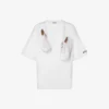 T-shirt en jersey de coton biologique imprimé T-shirt en jersey de coton biologique imprimé