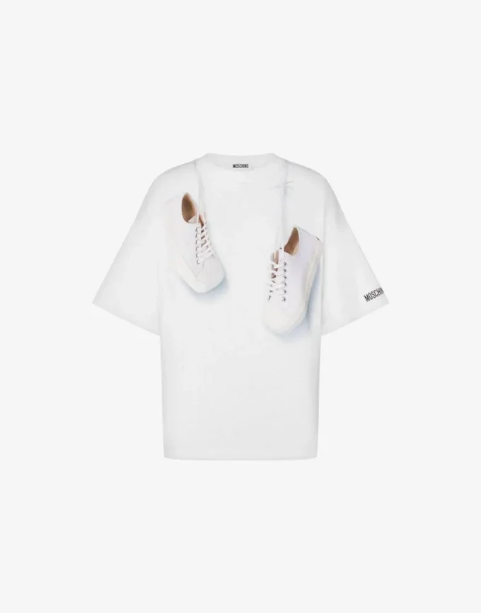 T-shirt en jersey de coton biologique imprimé T-shirt en jersey de coton biologique imprimé