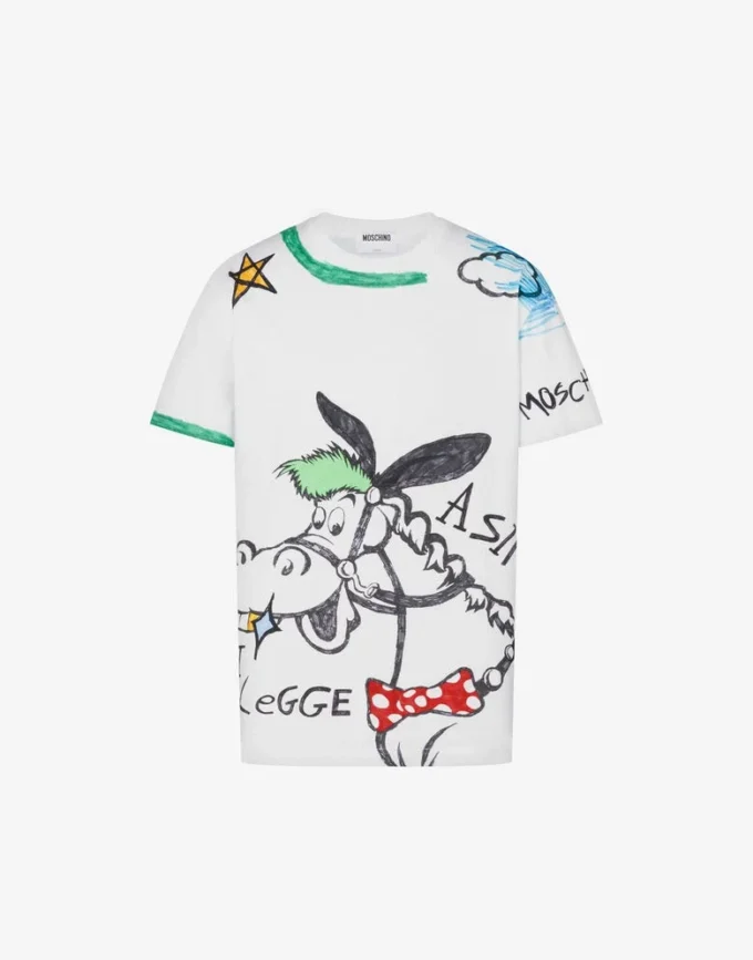 T-shirt en jersey de coton biologique imprimé