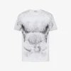 T-shirt en jersey de coton biologique imprimé T-shirt en jersey de coton biologique imprimé