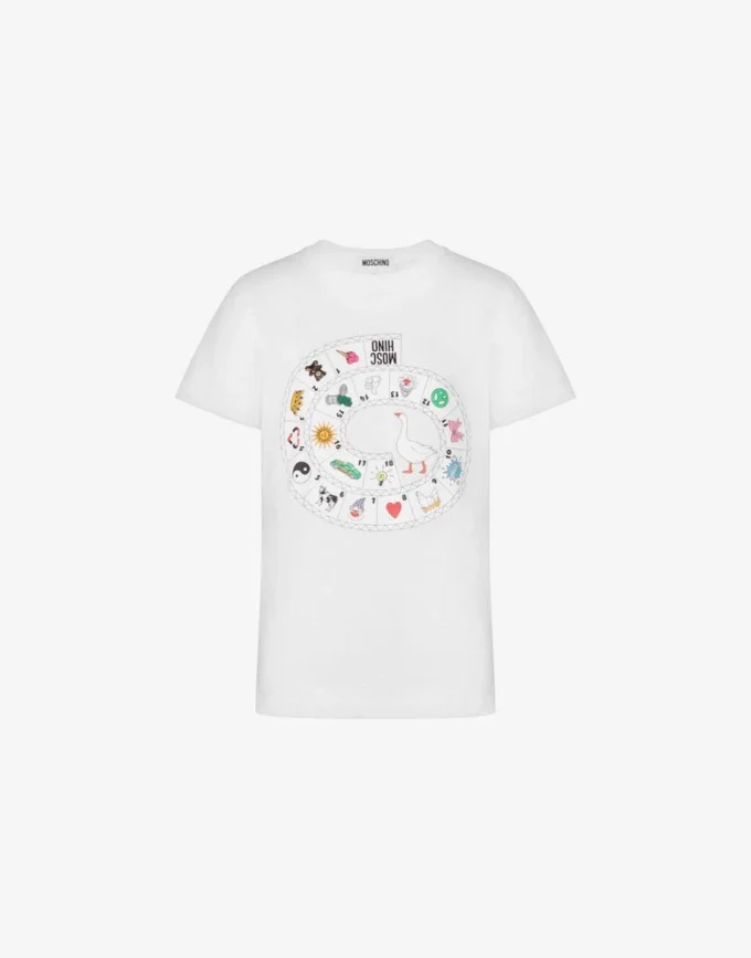 T-shirt en jersey de coton biologique imprimé