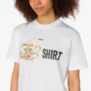 T-shirt en jersey de coton biologique imprimé T-shirt en jersey de coton biologique imprimé