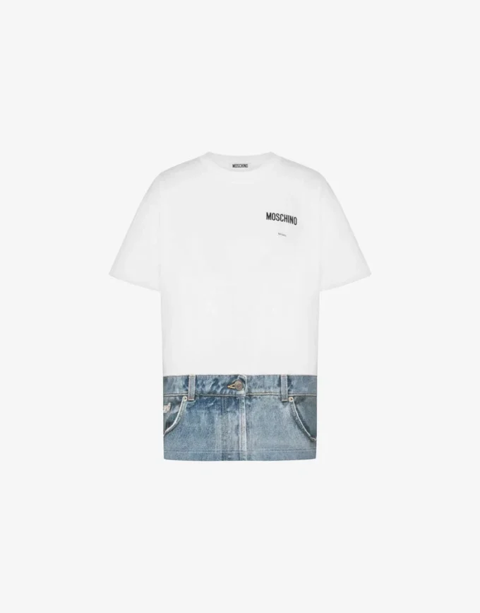 T-shirt en jersey de coton biologique imprimé T-shirt en jersey de coton biologique imprimé