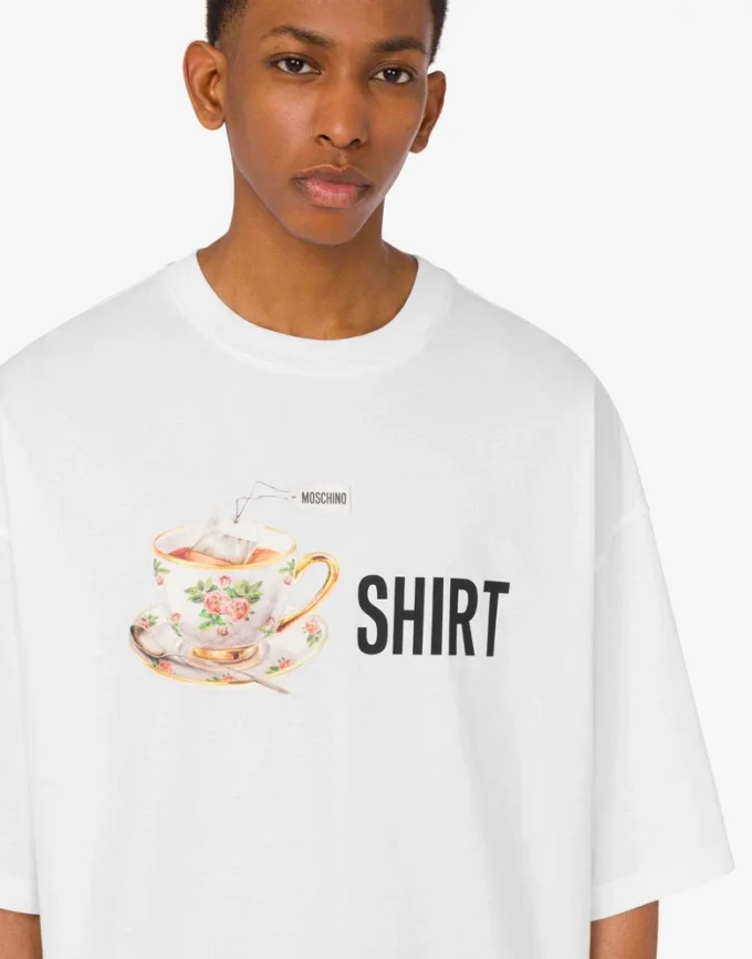 T-shirt en jersey de coton biologique imprimé T-shirt en jersey de coton biologique imprimé
