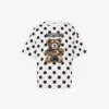 T-shirt en jersey de coton biologique imprimé Moschino Teddy Bear