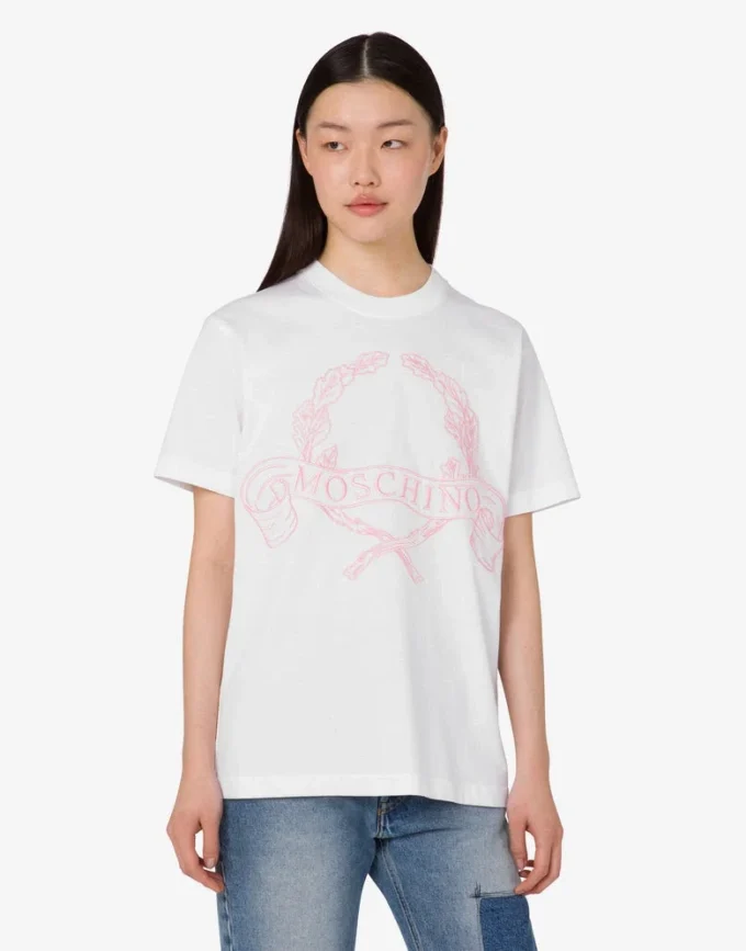 T-shirt en jersey de coton biologique Laurel Crown T-shirt en jersey de coton biologique Laurel Crown