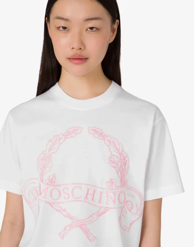 T-shirt en jersey de coton biologique Laurel Crown T-shirt en jersey de coton biologique Laurel Crown