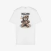 T-shirt en jersey de coton biologique Moschino Teddy Bear