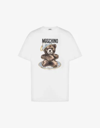 T-shirt en jersey de coton biologique Moschino Teddy Bear