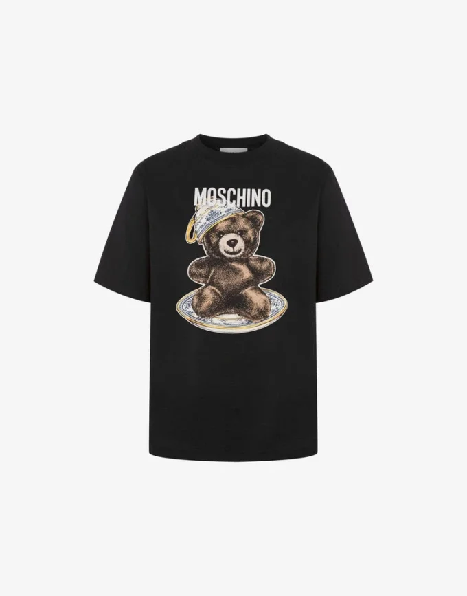 T-shirt en jersey de coton biologique Moschino Teddy Bear T-shirt en jersey de coton biologique Moschino Teddy Bear