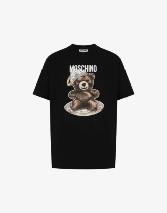 T-shirt en jersey de coton biologique Moschino Teddy Bear