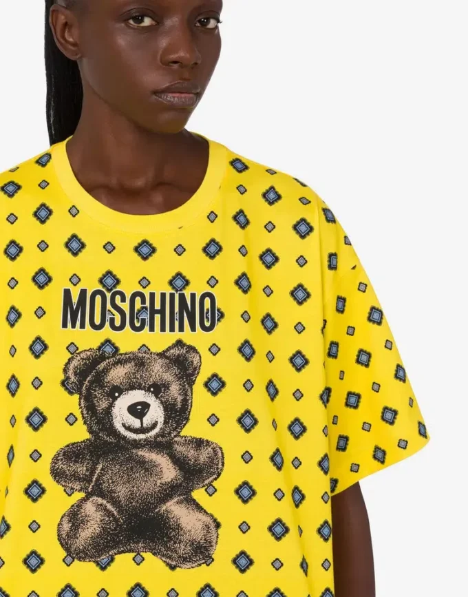 T-shirt en jersey de coton biologique Moschino Teddy Bear T-shirt en jersey de coton biologique Moschino Teddy Bear