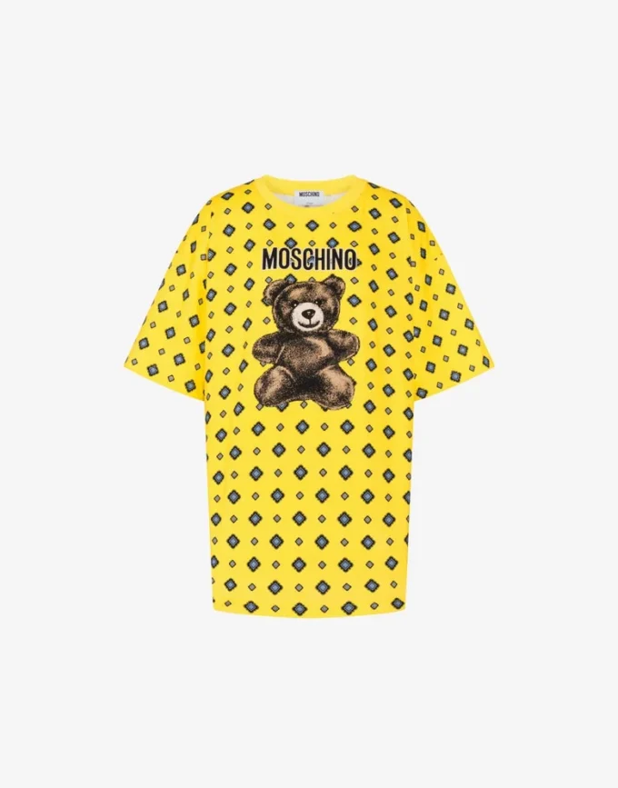 T-shirt en jersey de coton biologique Moschino Teddy Bear T-shirt en jersey de coton biologique Moschino Teddy Bear
